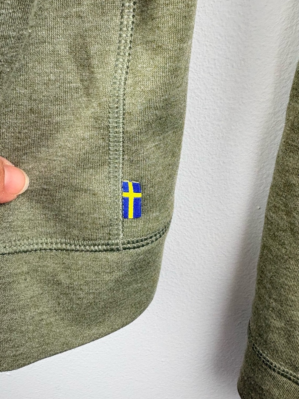 Fjällräven Men's High Coast Lite Full Zip Hoodie Lightweight Packable Green Sz M - Picture 10 of 16